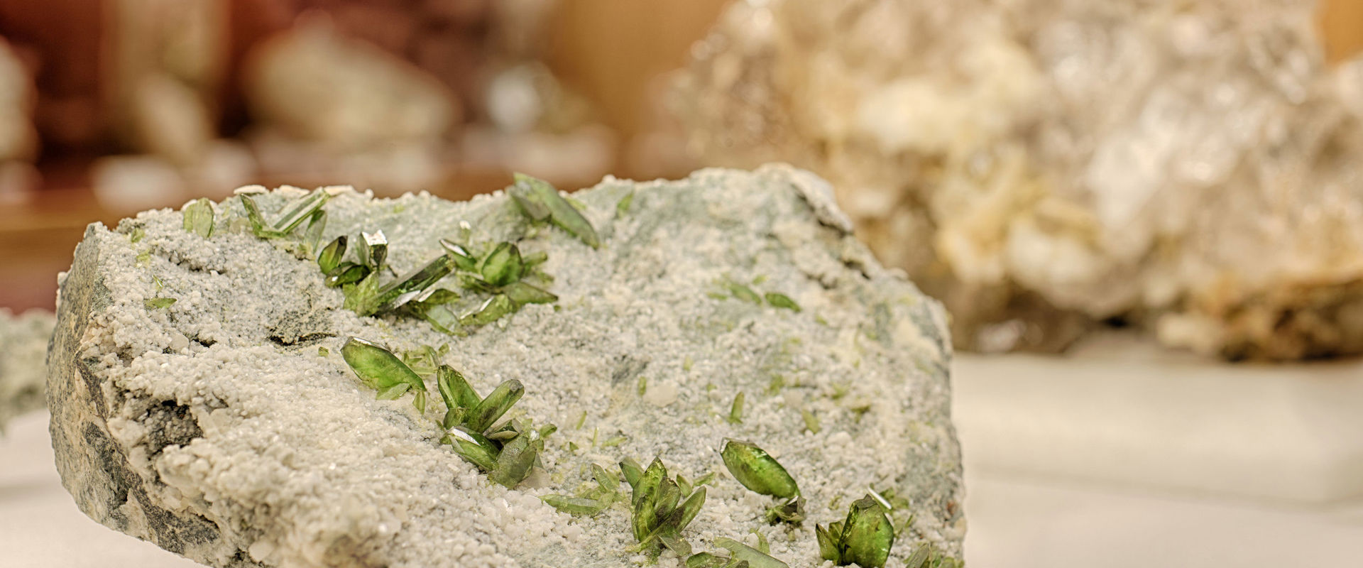 Nahaufnahme eines Minerals.
