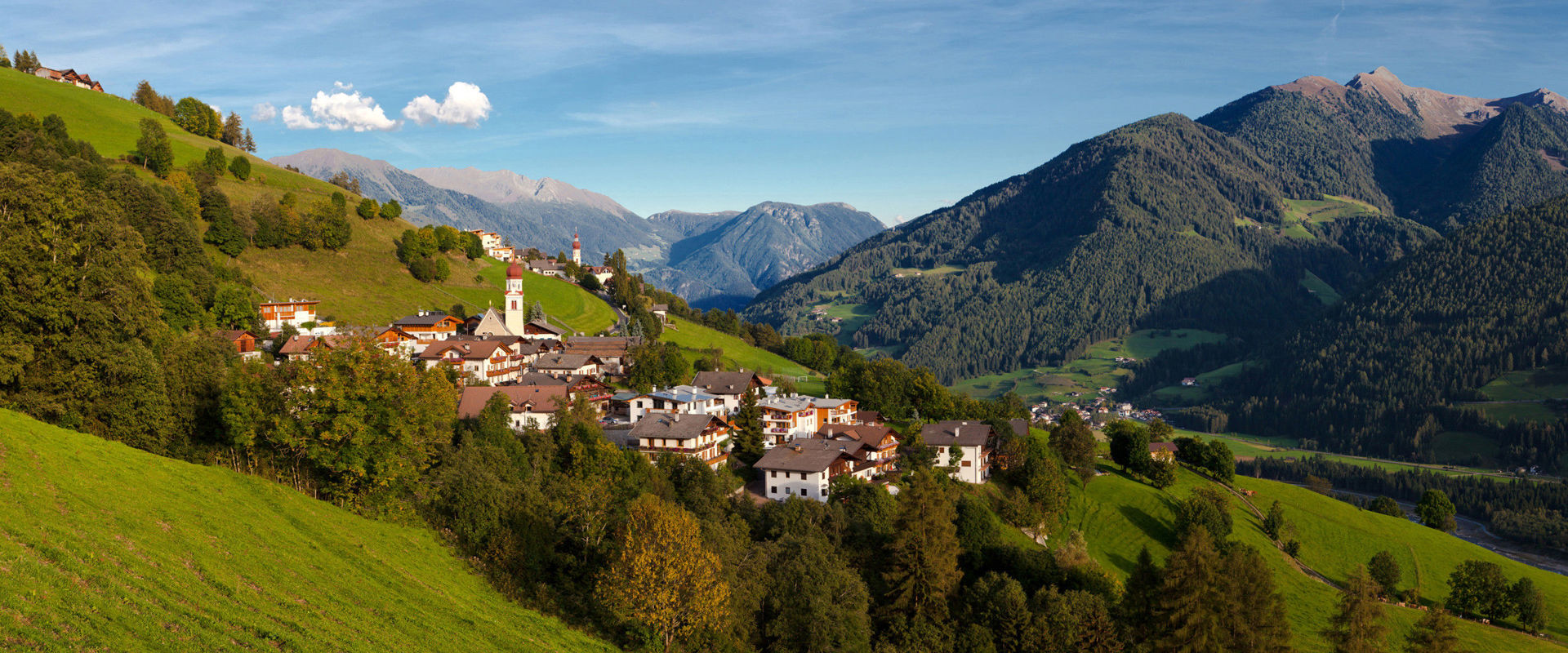 Ratschings Blick auf das Ratschingstal im Herbst