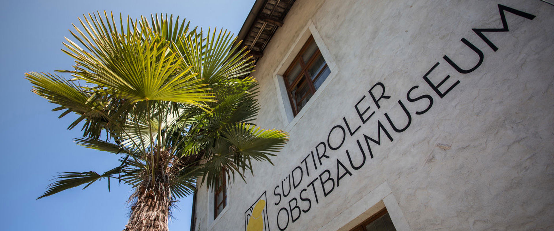 Eingangsbereich des Südtiroler Obstbaumuseums.