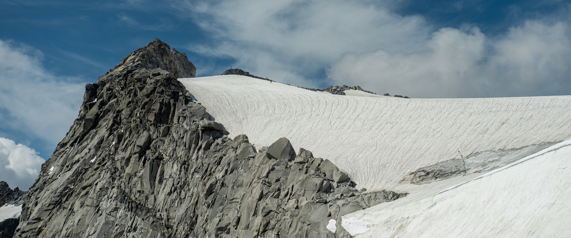 Blick auf den Schwarzenstein mit Gletscher