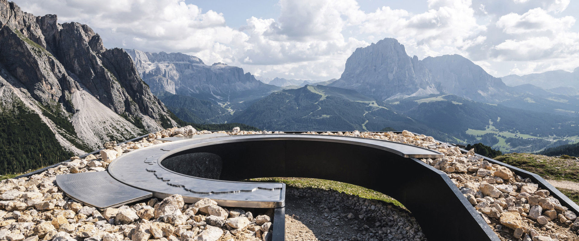 Stevia Aussichtsplattform Stevia mit Dolomitenblick